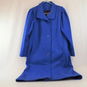 Vintage Blue Wool Pea Coat  Womens